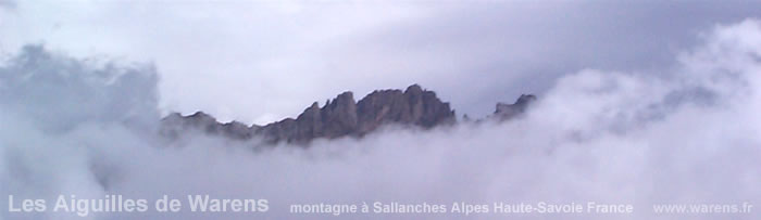 montagne les aiguilles de warens, sallanches