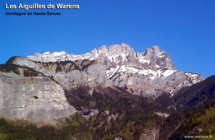 les aiguilles de warens montagne en haute-savoie