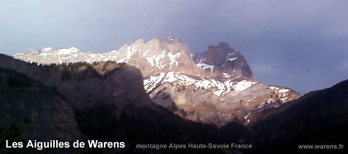 montagne dans les alpes LES AIGUILLES DE WARENS haute-savoie france