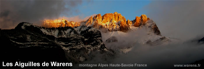 montagne les aiguilles de Warens, haute-savoie france