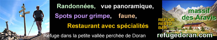 randonn&eacute;e, spot pour grimpe, faune, refugedoran.com